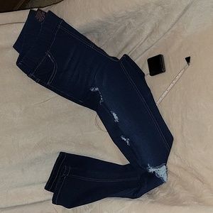 Shiela Rose Destroyed Denim Size Large (7)